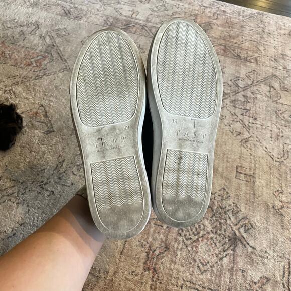 TAFT Sneaker Black Woven Leather EU 39 Low Top Men's Casual Lace-up Sneaker - Picture 11 of 13